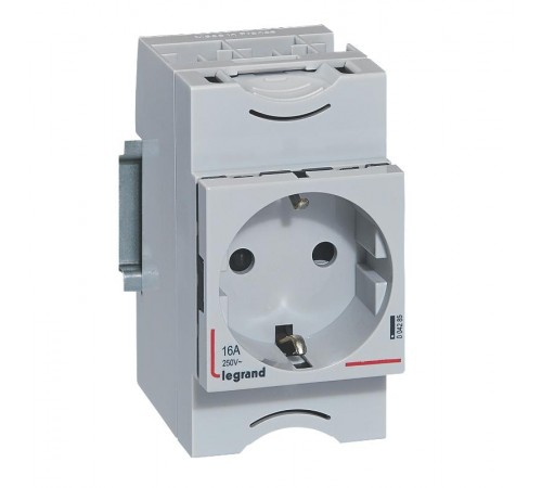 Розетка на DIN-р 2Р+Т нем.стд  004285  Legrand