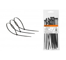 Хомут 2,5х100мм нейлон (черный) (25 штук)  SQ0515-0324  TDM