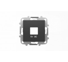Накладка для механизмов зарядного устройства USB, арт.8185, серия SKY, цвет чёрный барх.2CLA858500A1501 ABB
