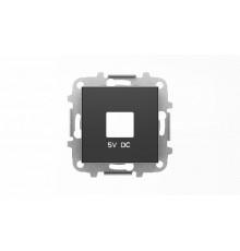 Накладка для механизмов зарядного устройства USB, арт.8185, серия SKY, цвет чёрный барх.2CLA858500A1501 ABB