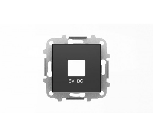 Накладка для механизмов зарядного устройства USB, арт.8185, серия SKY, цвет чёрный барх.2CLA858500A1501 ABB