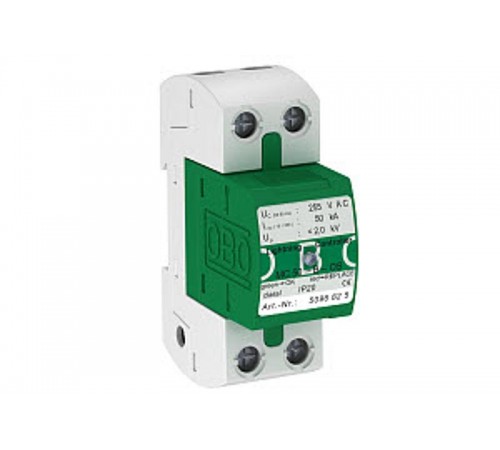 Устройства защиты от импульсных перенапряжений УЗИП для силовых сетей 1 пол. (Класс I), 255 В (MC 50-B-OS)  5096851  OBO Bettermann