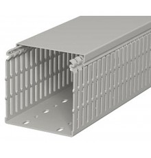 Кабель-канал перфорированный LKV N 100x100x2000 мм ПВХ серый RAL7030  6178441  OBO Bettermann