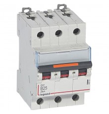 Выключатель автоматический трехполюсный DX3 25А B 25кА  409731  Legrand