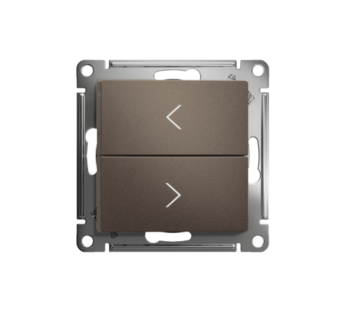 AtlasDesign Мокко Выключатель 2-клавишный Жалюзи, 10А, механизм  ATN000619  SE