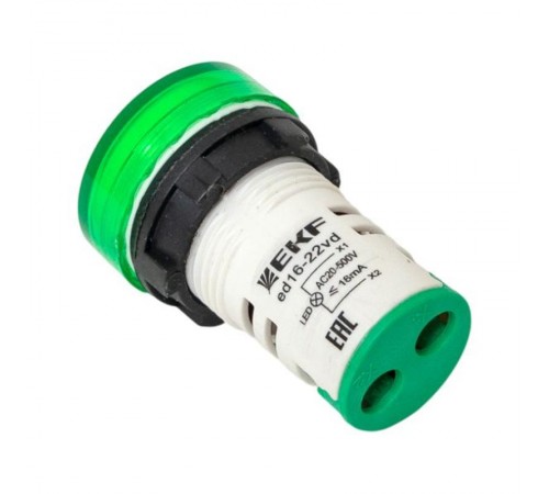 Индикатор значения напряжения зеленый ED16-22VD EKF PROxima  ed16-22vd-g  EKF
