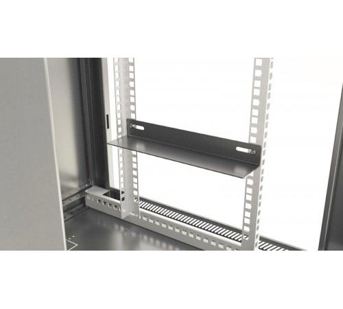 TWB-2766-SR-RAL7035 Шкаф настенный 19-дюймовый (19"), 27U, 1304x600х600мм, металлич. дверь с замком, две боковые панели 452012  Hyperline