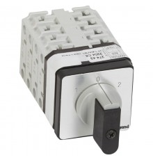 Переключатель на 2 направления - с положением ''0'', 45° - PR 21 - 4П - 8 контактов - крепление на дверце  027443  Legrand