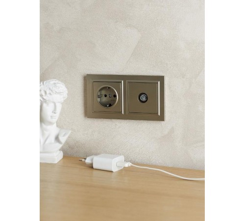 BRITE Рамка 2-ая РУ-2-БрШ шампань  BR-M22-K37  IEK