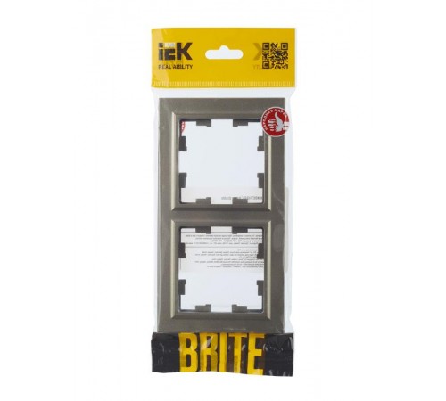 BRITE Рамка 2-ая РУ-2-БрШ шампань  BR-M22-K37  IEK
