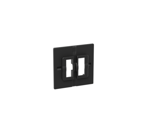 Пластина переходная для 1 или 2х клавишного выключателя, IP44, чёрная Эпика EKF  UP1-SWB-44  EKF