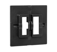 Пластина переходная для 1 или 2х клавишного выключателя, IP44, чёрная Эпика EKF  UP1-SWB-44  EKF