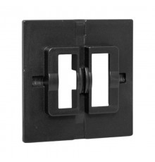 Пластина переходная для 1 или 2х клавишного выключателя, IP44, чёрная Эпика EKF  UP1-SWB-44  EKF