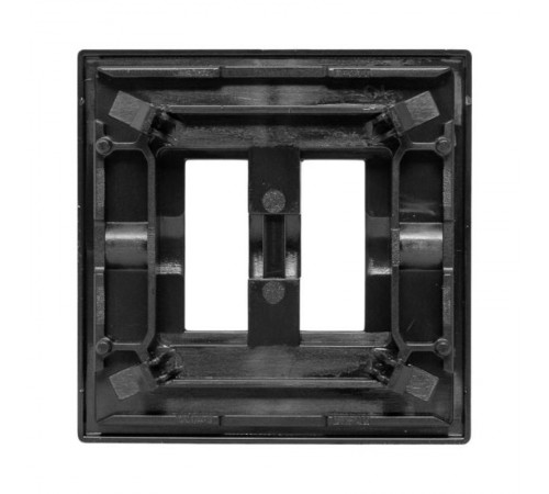 Пластина переходная для 1 или 2х клавишного выключателя, IP44, чёрная Эпика EKF  UP1-SWB-44  EKF