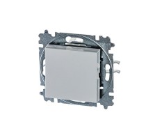 ABB Levit Серый / белый Выключатель 1-кл.  3559H-A01445 16W  2CHH590145A6016  ABB