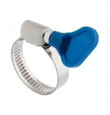 Хомут червячный 20-32/9-0,7мм, с ключом, нержавеющая сталь W2, (50 шт/уп)  07-0720-1  REXANT