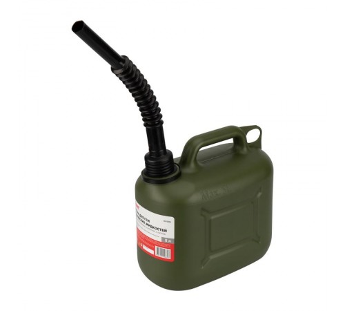 Канистра для ГСМ и технических жидкостей, вертикальная 5 л, пластиковая, усиленная  80-0204  REXANT