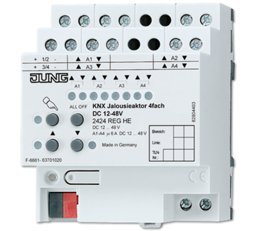 Актуатор жалюзи 4 канала (DC 12-48 V)  2424REGHE  Jung