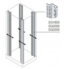 Рама 19Д для серверных шкафов 800х1800мм  EG1805  ABB