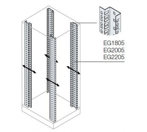 Рама 19Д для серверных шкафов 800х2200мм  EG2205  ABB