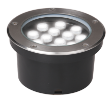 Светильник светодиодный архитектурный ДВУ PGR R130 7w 4000K 30° Сhrome грунтовый встраиваемый IP67  5006607A  Jazzway