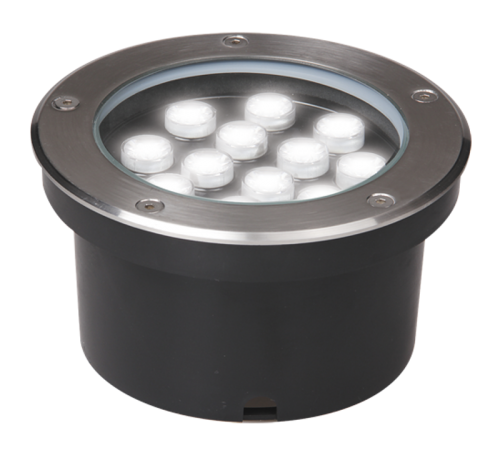 Светильник светодиодный архитектурный ДВУ PGR R130 7w 4000K 30° Сhrome грунтовый встраиваемый IP67  5006607A  Jazzway