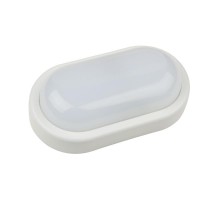 Светильник светодиодный пылевлагозащищенный для ЖКХ ULW-Q212 12W/NW SENSOR IP54 WHITE с ДД овал 4000K 960Лм 200Х97мм белый  UL-00003229  Volpe