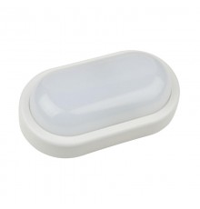 Светильник светодиодный пылевлагозащищенный для ЖКХ ULW-Q212 12W/DW SENSOR IP54 WHITE с ДД овал 6500K 960Лм 200Х97мм белый  UL-00003228  Volpe