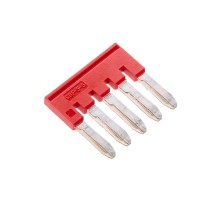 Перемычка вставная, для клемм на 2.5 кв.мм, 5-и полюсная  SBF-5-5  DKC