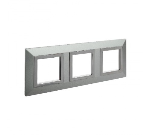 Рамка из металла, "Avanti", светло-серебристая, 6 модулей  4404856  DKC