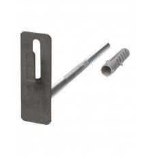 Держатель фасадный для прута 8-10 мм длина 100 мм с дюбелем, стальной крюк   SQ2402-3150  TDM