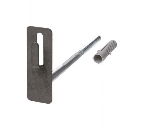 Держатель фасадный для прута 8-10 мм длина 100 мм с дюбелем, стальной крюк   SQ2402-3150  TDM