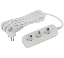 Удлинитель электрический ЭРА UDL-16-350-E Greenline 3 розетки с заземлением 5м ПВС 3x1мм2   Б0065045  ЭРА