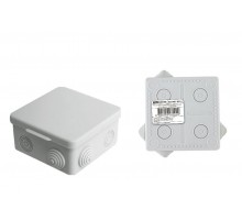 Коробка распределительная о/п 80х80х50мм, крышка, IP54, 7вх. инд. штрихкод  SQ1401-0512  TDM