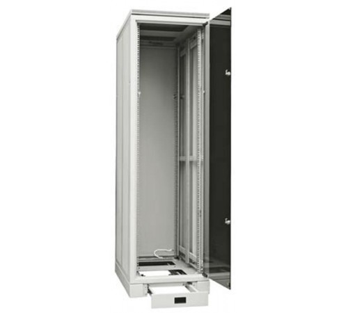Шкаф напольный WZ-ECOD-24U6060-12AA-01-0000-011 19",ECO-LINE,24U,1188х600х600мм,стек.пер.дв.,.зад.пан.ст.бок.пан.,сер.(RAL 7035)раз.  376686  Zpas