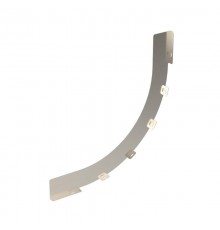 Перегородка SEP для вертикального внутреннего угла 90° H100, R600, горячий цинк, в комплекте с крепежными элементами необходимымидля монтажа  USC9106