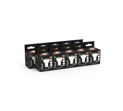 Лампа светодиодная Smart MR16 6W GU10 RGBW+dim 1/10/100  101106406  Gauss