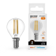Лампа светодиодная   Filament Elementary Шар 10W 650lm 2700К Е14 LED 1/10/100  52110  Gauss