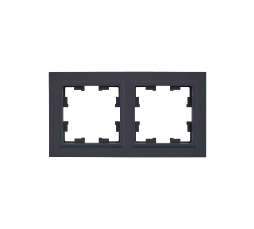 BRITE Рамка 2-ая РУ-2-БрГ графит  BR-M22-K53  IEK