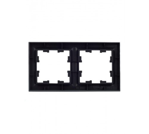 BRITE Рамка 2-ая РУ-2-БрГ графит  BR-M22-K53  IEK