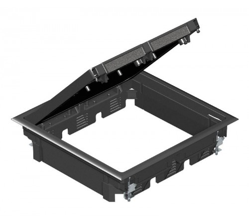 Лючок GES9 U (универсальный) 12xModul45 (полиамид,серый) (GES9 10U 7011)  7405070  OBO Bettermann