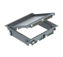 Лючок GES9 U (универсальный) 12xModul45 (полиамид,серый) (GES9 10U 7011)  7405070  OBO Bettermann