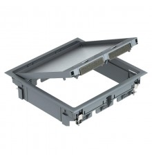 Лючок GES9 U (универсальный) 12xModul45 (полиамид,серый) (GES9 10U 7011)  7405070  OBO Bettermann