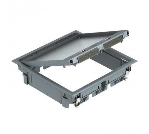 Лючок GES9 U (универсальный) 12xModul45 (полиамид,серый) (GES9 10U 7011)  7405070  OBO Bettermann