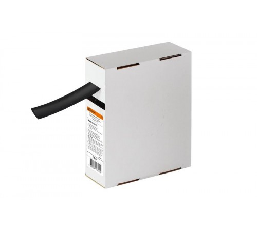 Термоусаживаемая трубка ТУТнг 16/8 черная в коробке (10 м/упак)   SQ0518-0441  TDM