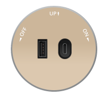 MULTITRACK Розетка 2хUSB (тип А+С) 18 Вт, 5 В/3 А ПЕСОЧНЫЙ  MTK13003P  SE