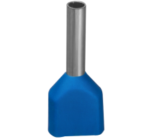 Наконечник 61 041 NET-E2-2.5-10-B50 НШВИ2, син.2 провода (50шт/упак) 61041 Navigator