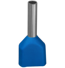 Наконечник 61 041 NET-E2-2.5-10-B50 НШВИ2, син.2 провода (50шт/упак) 61041 Navigator