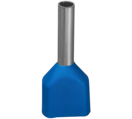 Наконечник 61 041 NET-E2-2.5-10-B50 НШВИ2, син.2 провода (50шт/упак) 61041 Navigator