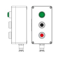 Взрывозащищенный пост управления из полиэстера CPE-P-04-(1xLG(250)-1xP1B(11)-1xP1R(11))-1xKH2MHK(C)1Ex d e IIC Т5 Gb / Ex tb IIICT95°C Db IP66/КЗ  22